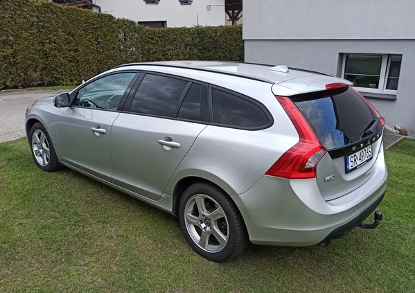 Volvo V60 cena 38900 przebieg: 253300, rok produkcji 2012 z Rybnik małe 92